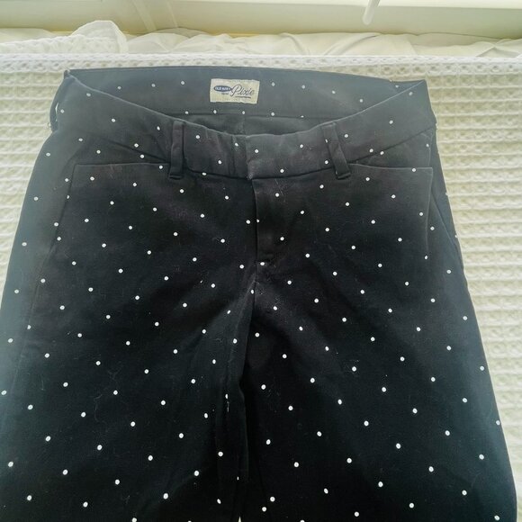 Old Navy Pixie Cotton Blend Black Pants Sz 2 R - Picture 4 of 6